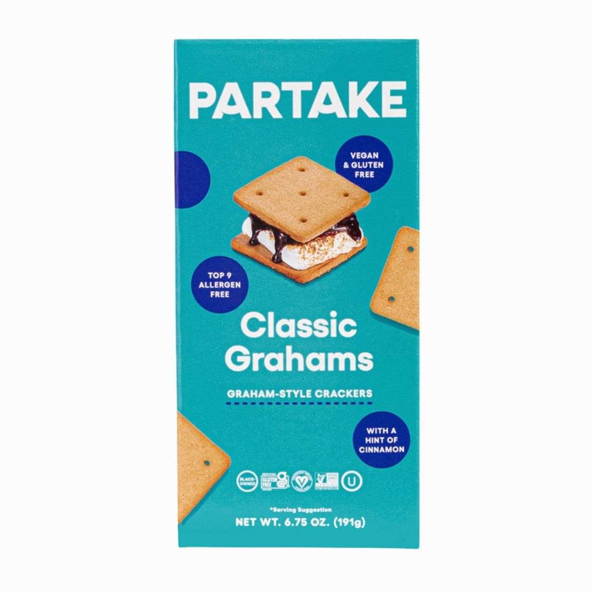 Partake Classic Grahams - 6.75 oz