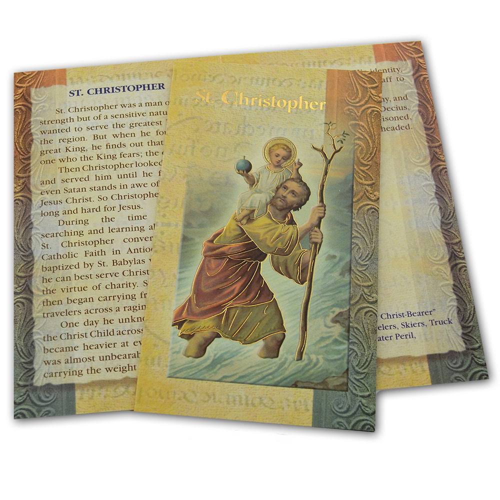 St. Christopher Biography Card