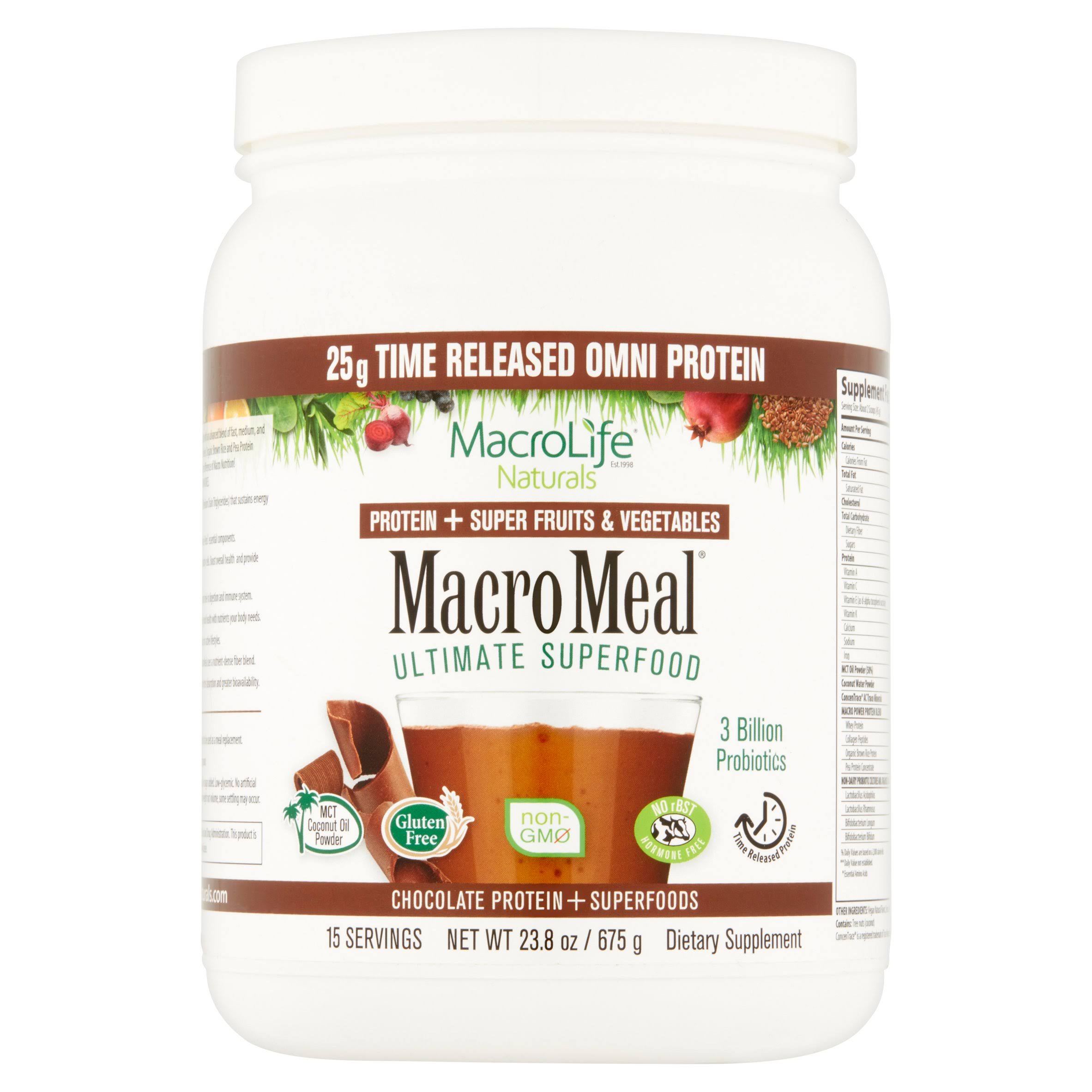 Macrolife Naturals Macro Meal Superfood - Chocolate