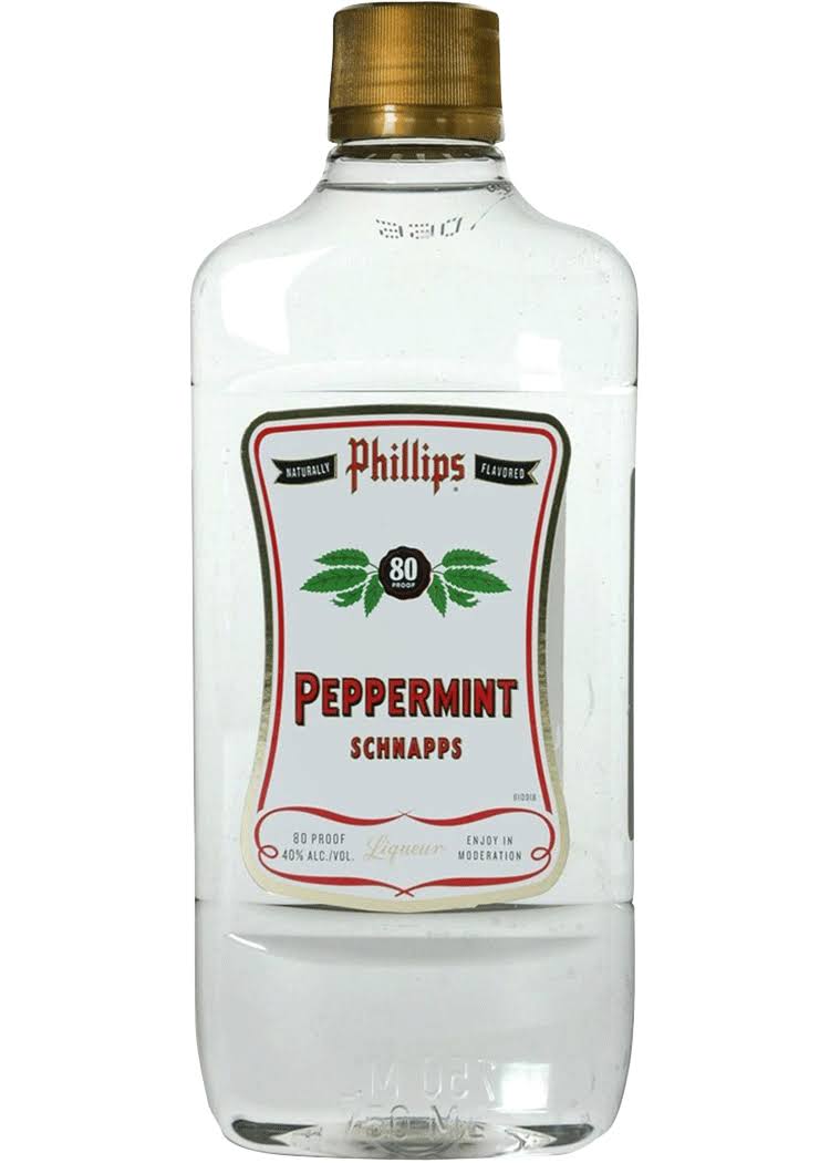 Phillips 80 Proof Peppermint Schnapps - 200 ml