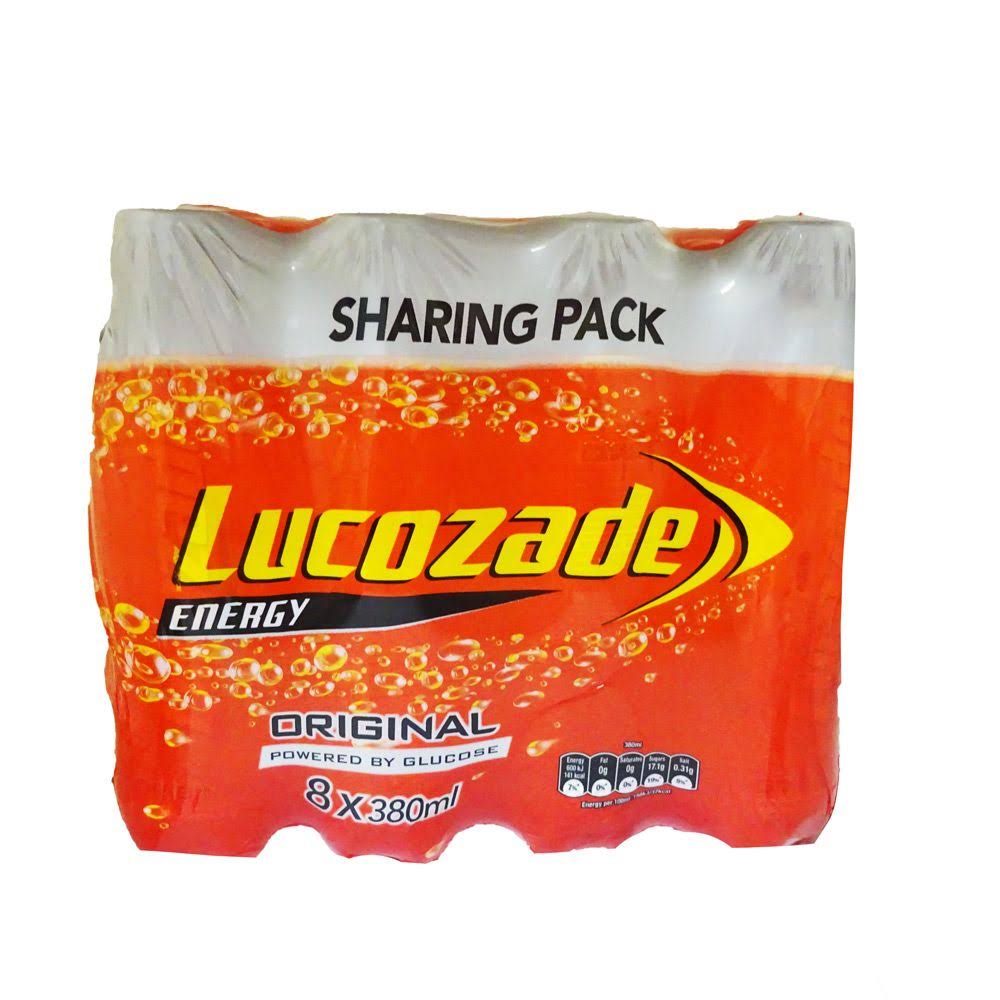 Lucozade Energy Drink - Original, 8ct, 380ml