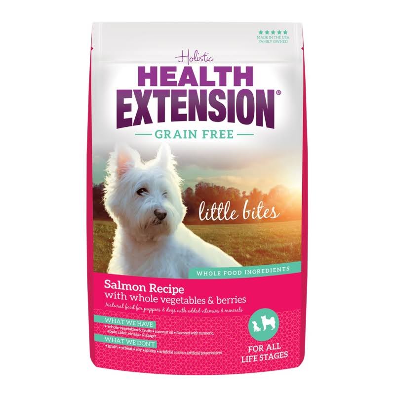 Health Extension Little Bites Grain-Free Salmon Recipe Dry Dog Food, 3.5-lb Bag