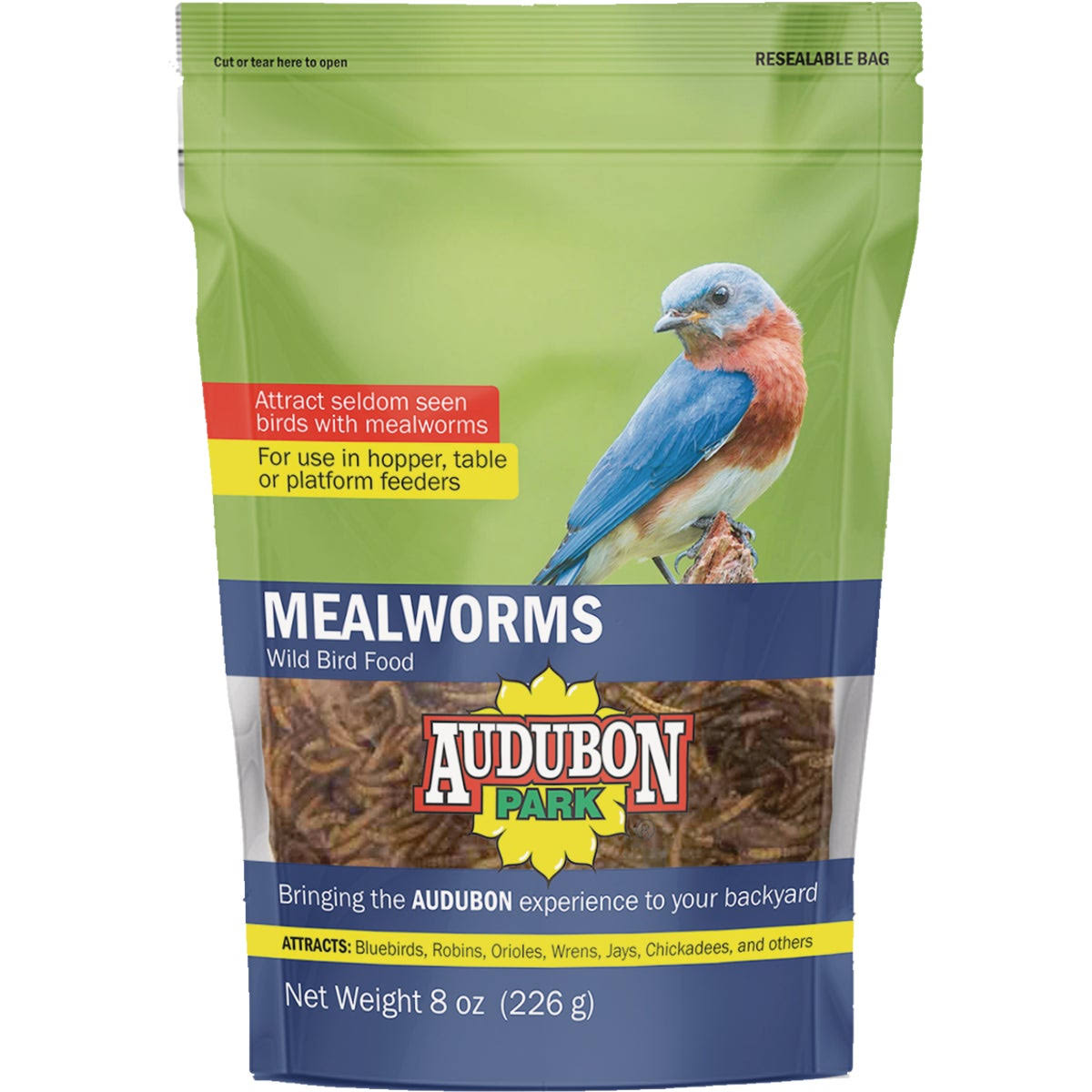 Audubon Mealworms Wild Bird Food - 8oz