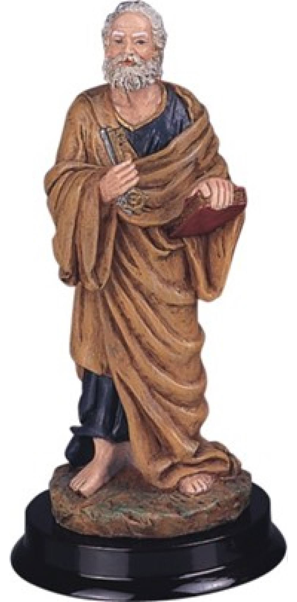 Stealstreet Saint Peter Holy Figurine Religious Statue Decor, 5"