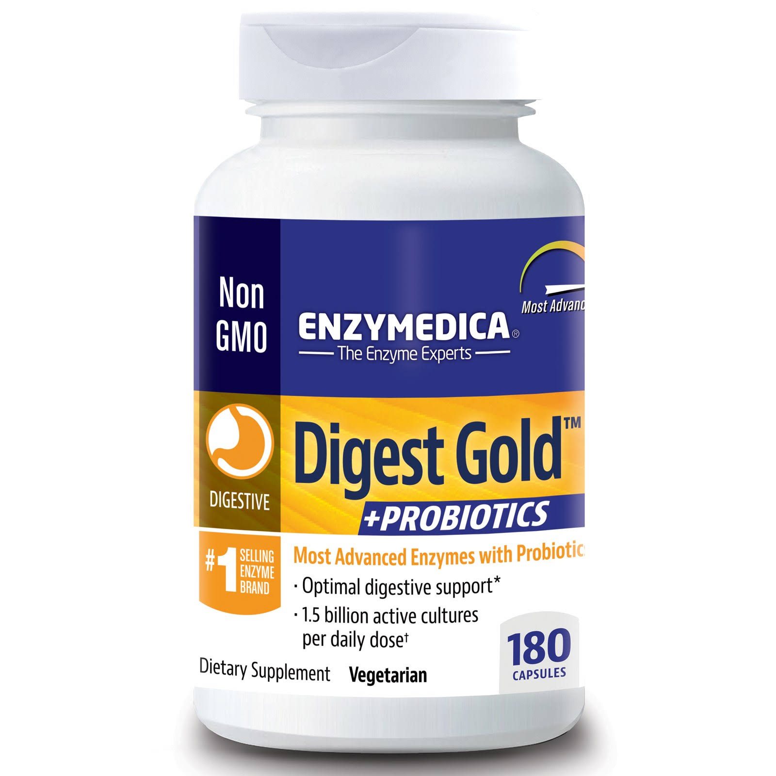 Enzymedica Digest Gold Plus Probiotics Dietary Supplements - 180ct