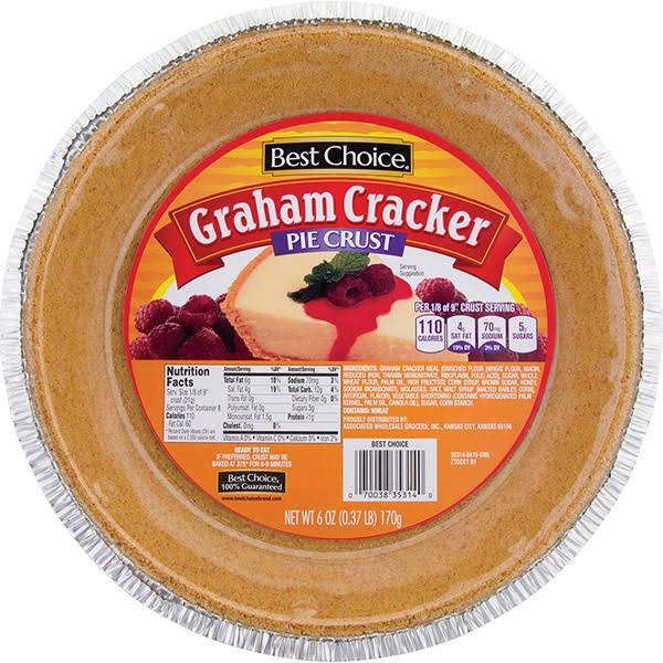 Best Choice Pie Crust, Graham Cracker - 6 oz
