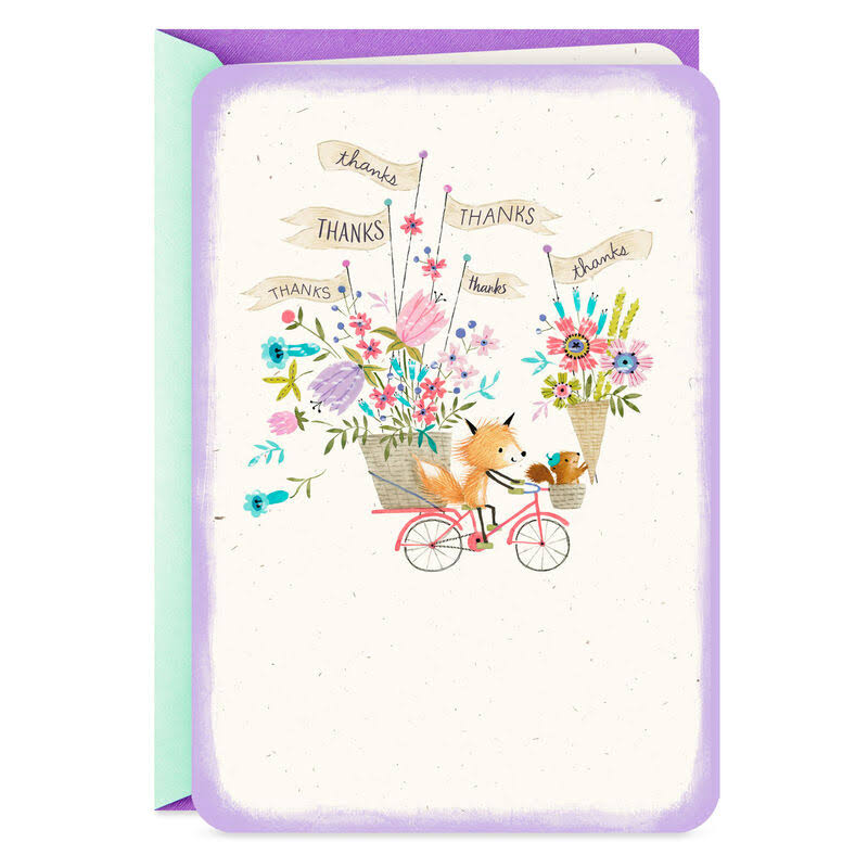 Hallmark Thank You Card, Special Flower Delivery Thank You Card