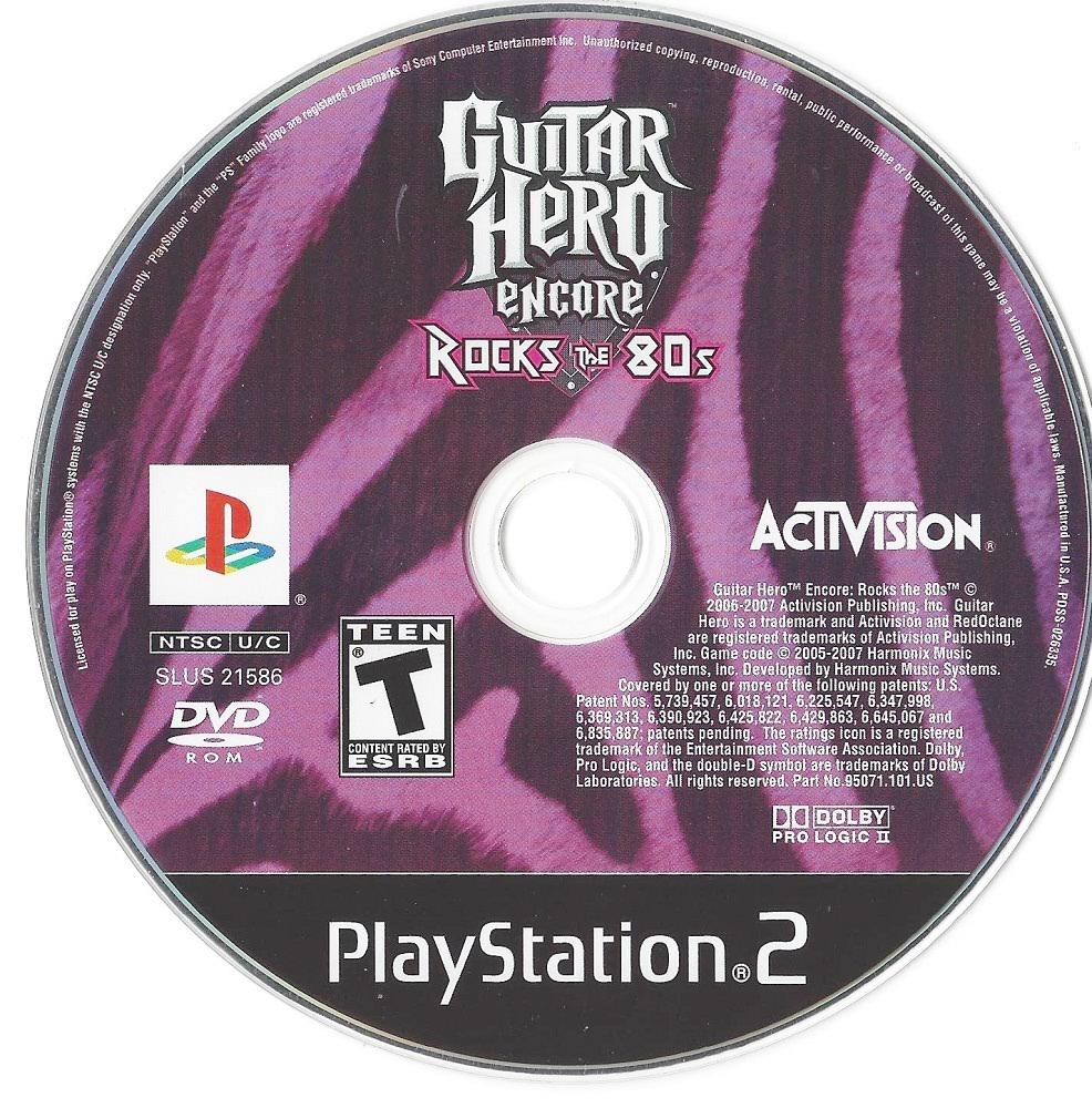 Guitar Hero Encore: Rocks the 80s - PlayStation 2