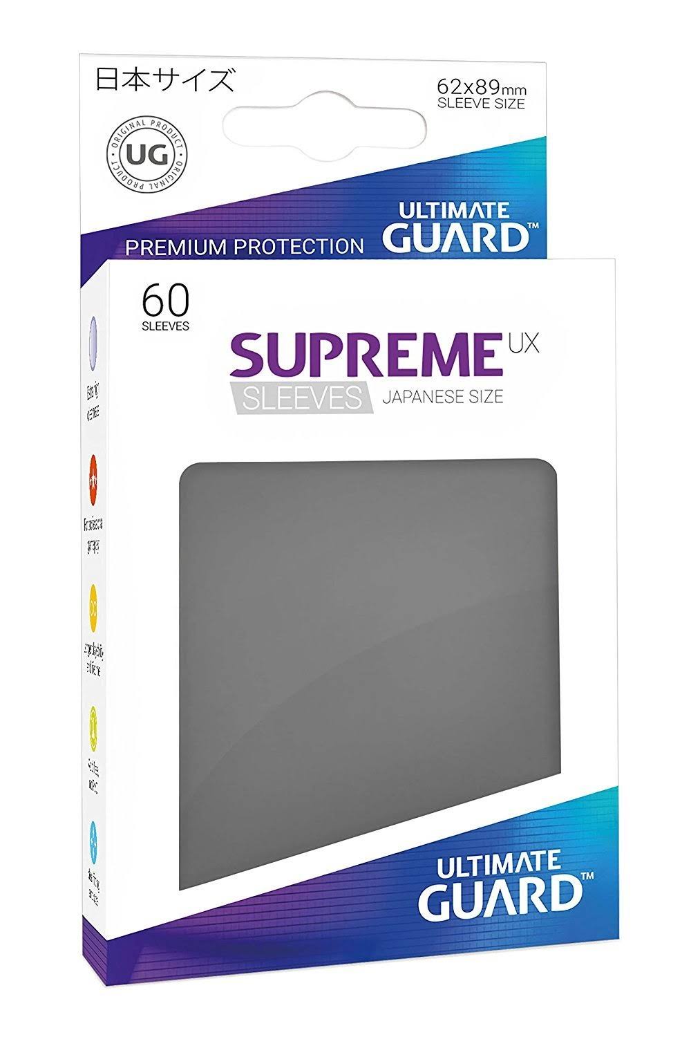 Ultimate Guard Supreme UX Japanese Card Sleeves - Dark Grey, 60ct