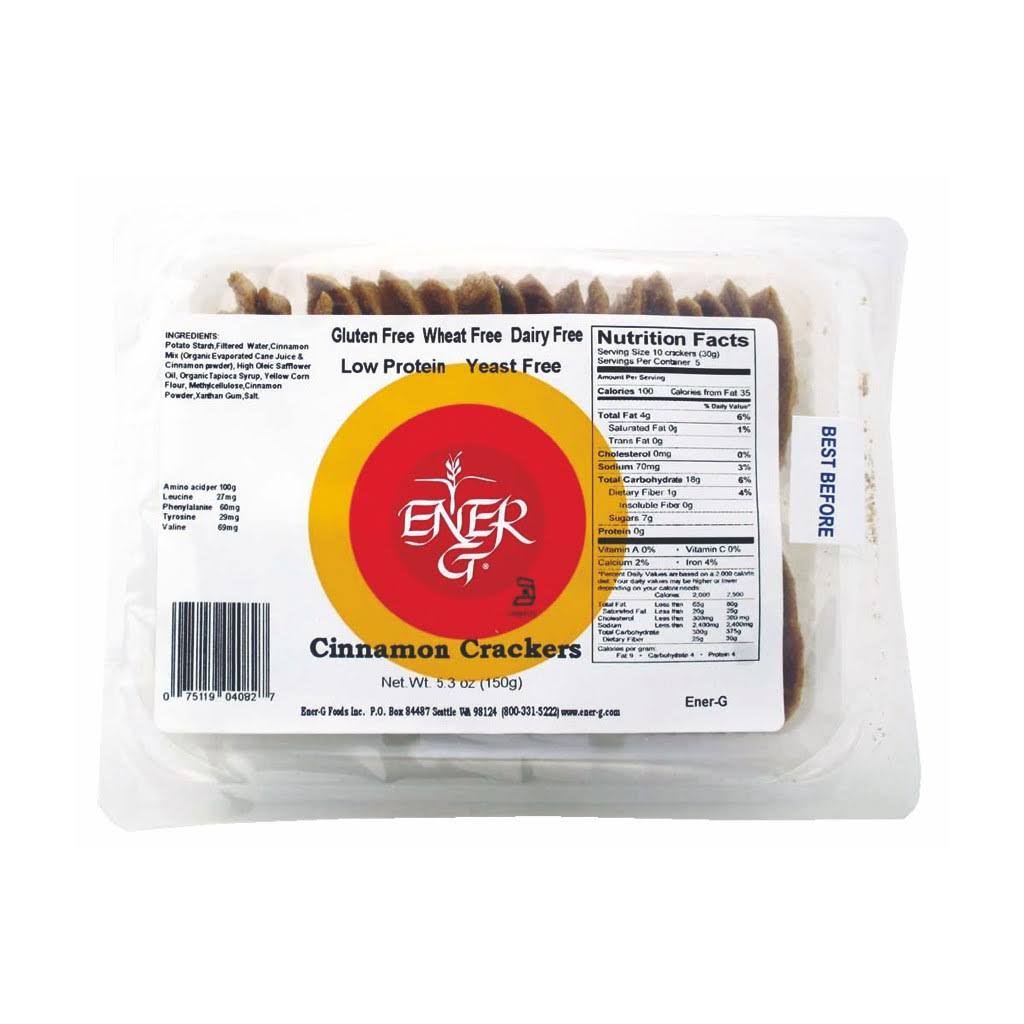 Ener-G Foods Cinnamon Crackers (6x5.92OZ )