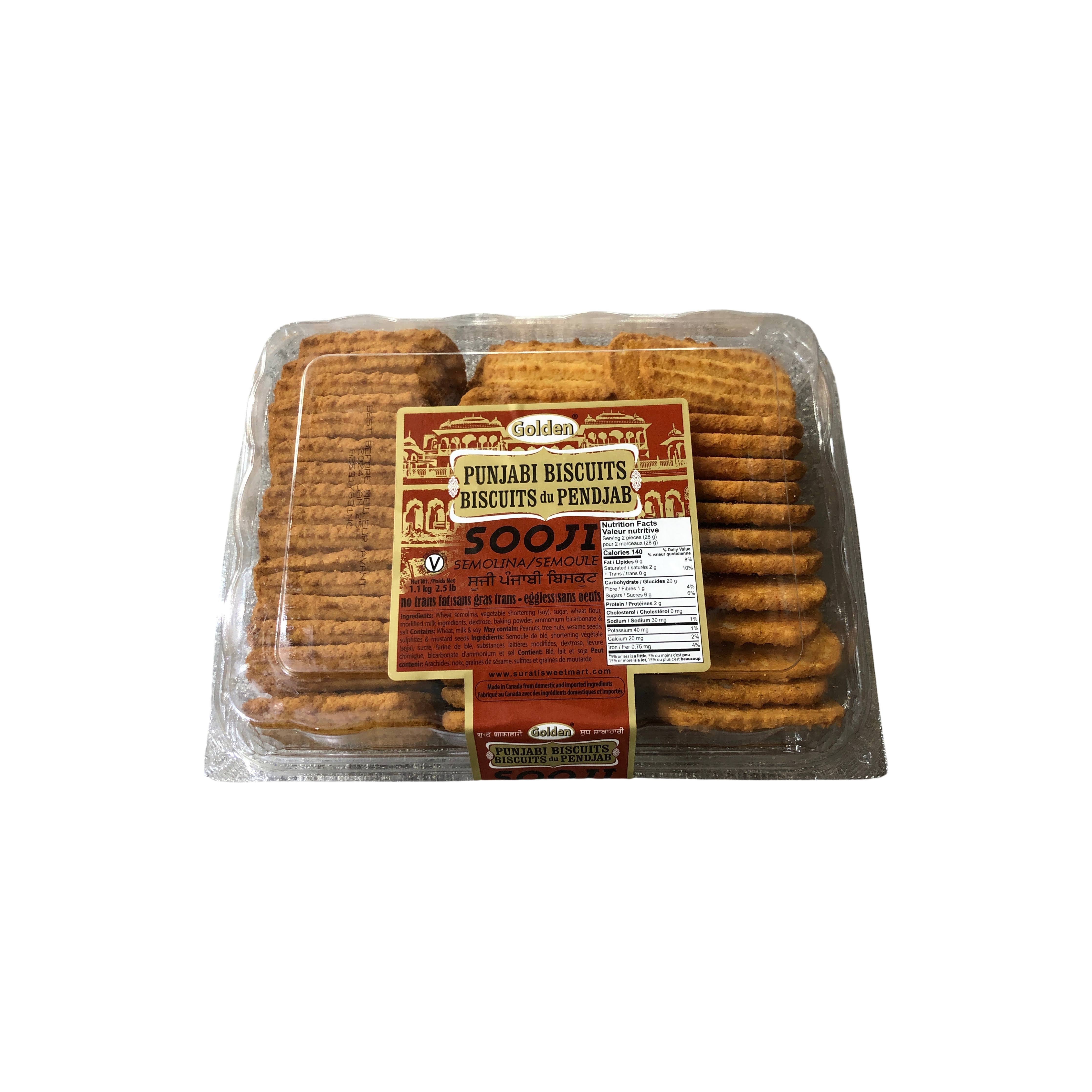 Golden Sooji Punjabi Biscuits , 2.5 lb