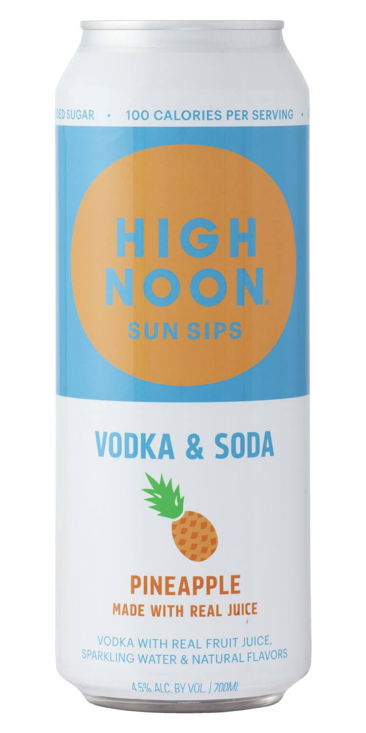 High Noon Pineapple Vodka & Soda