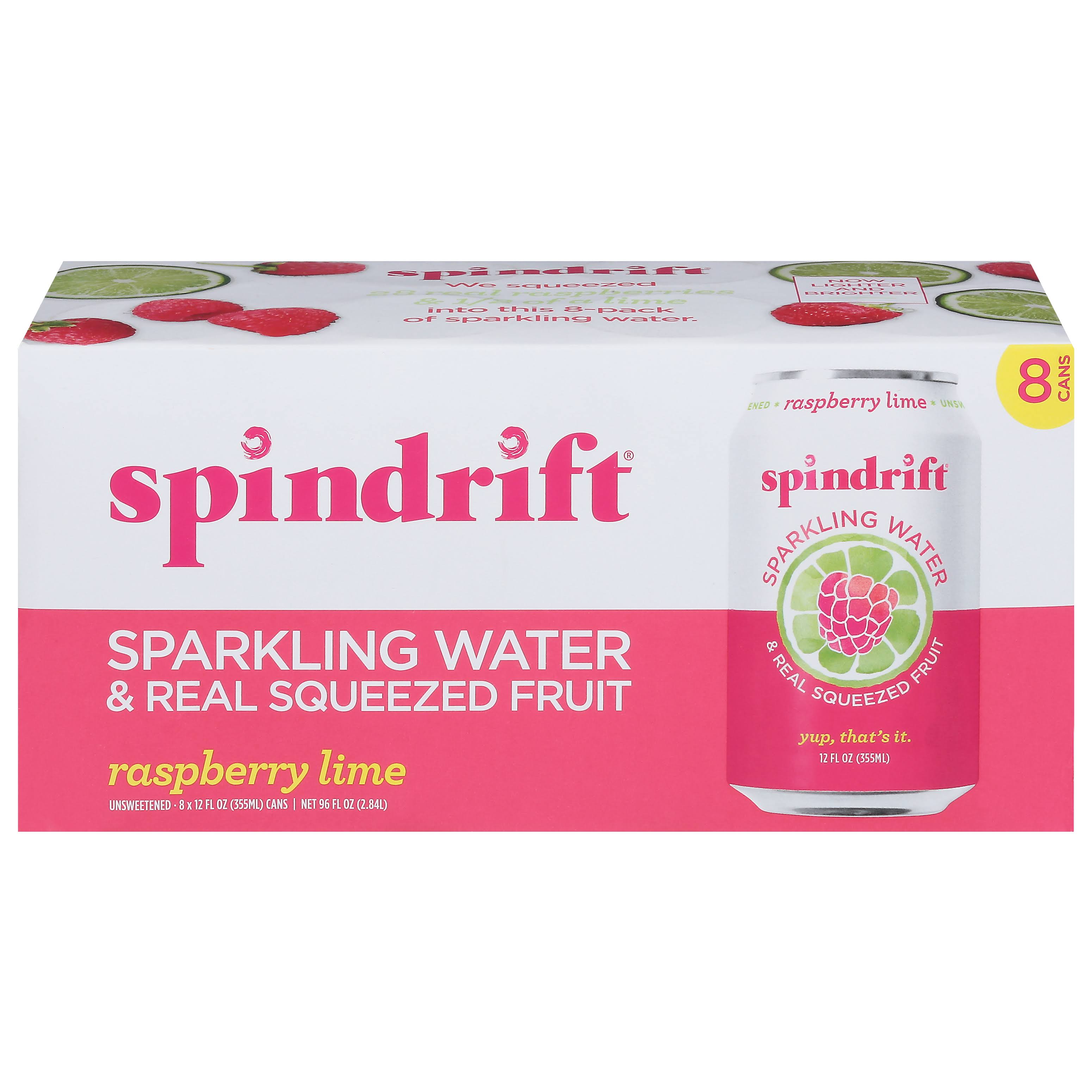 Spindrift Sparkling Water - Raspberry Lime, 12oz