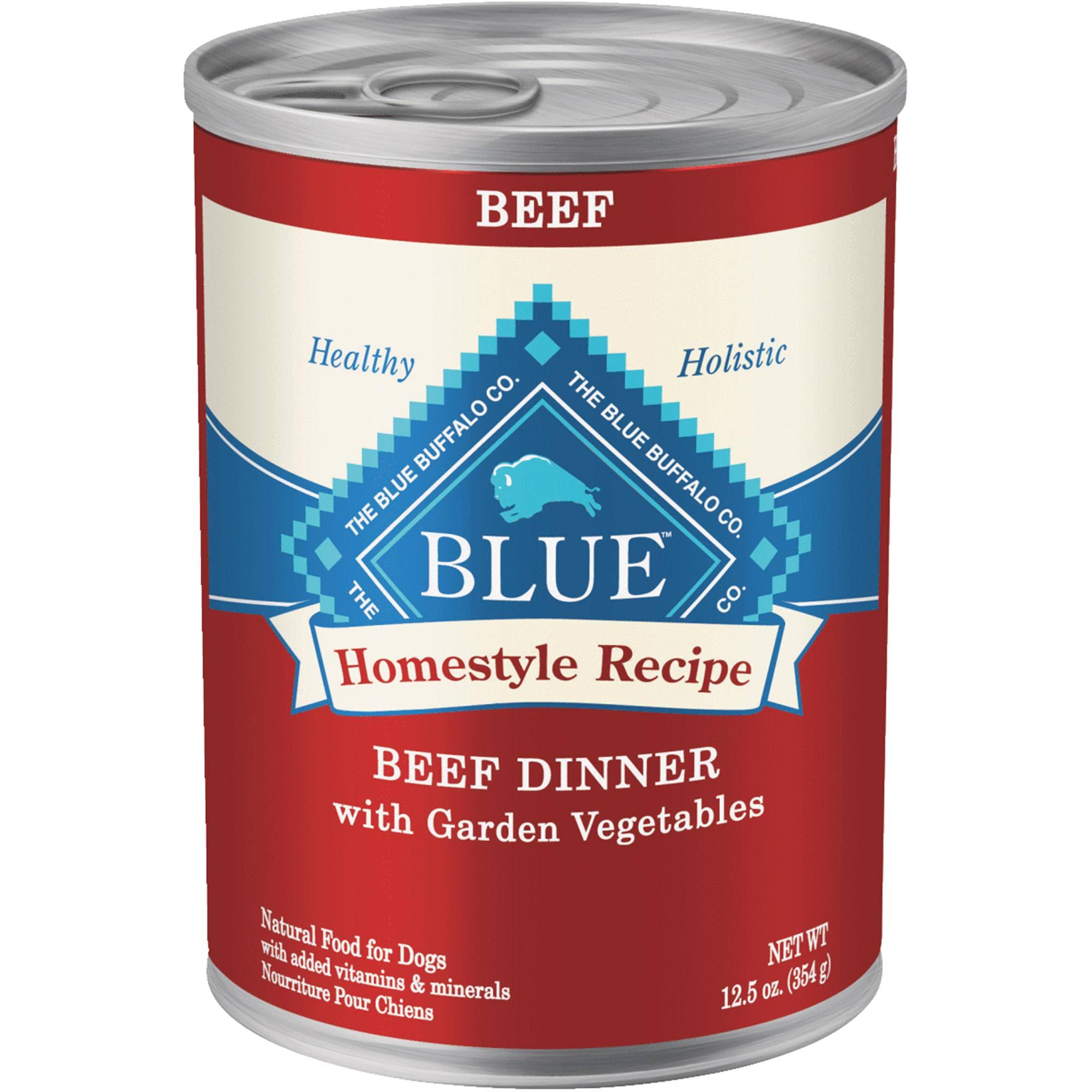 Blue Buffalo Homestyle Recipe Canned Dog Food - Beef Dinner, 12.5oz