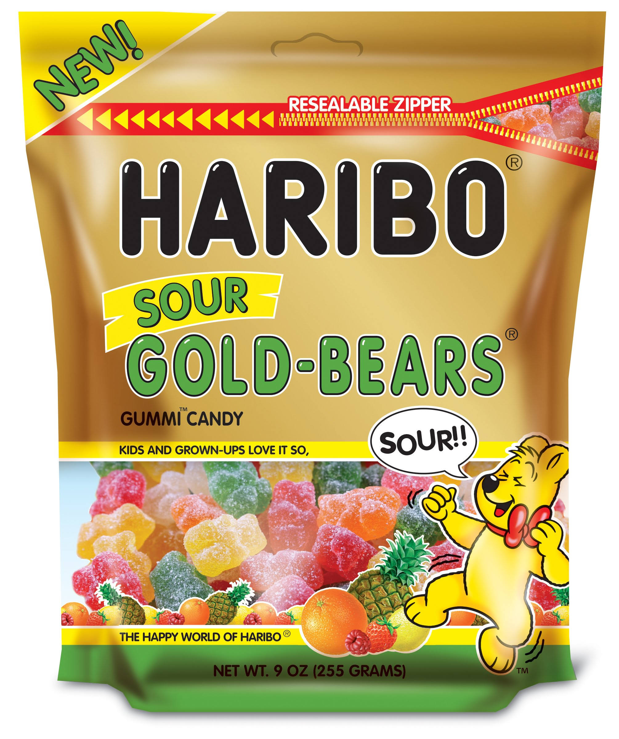 Haribo Sour Gold Bears Gummi Candy - 9oz