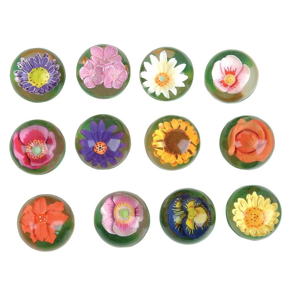 3D Flower Balls Color & Styles Vary - Pack of 2