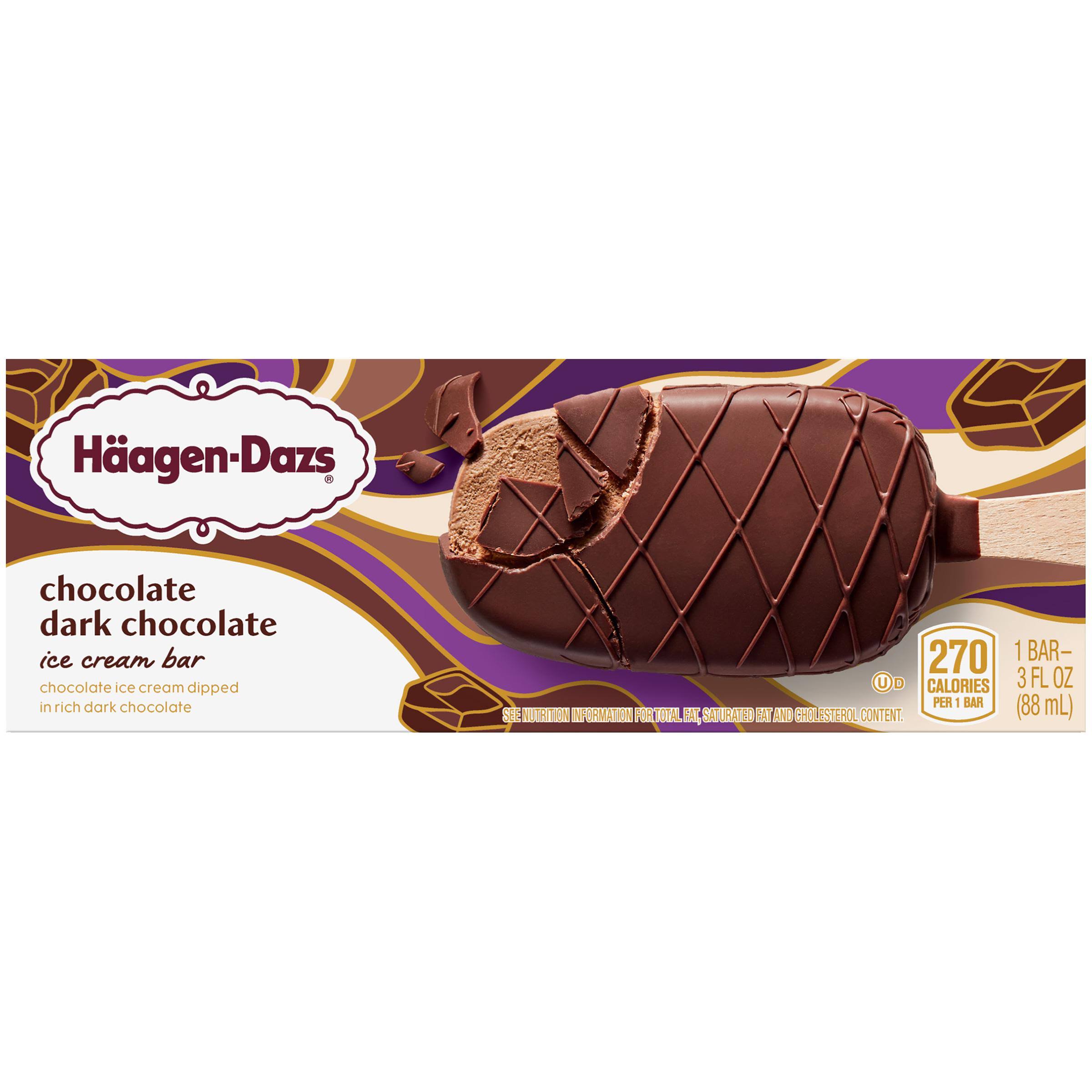 Haagen Dazs Ice Cream Bars - Chocolate and Dark Chocolate
