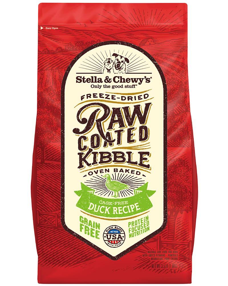 Stella & Chewy's Raw Coated Kibble Cage-Free Duck Dog Food - 22 lbs.