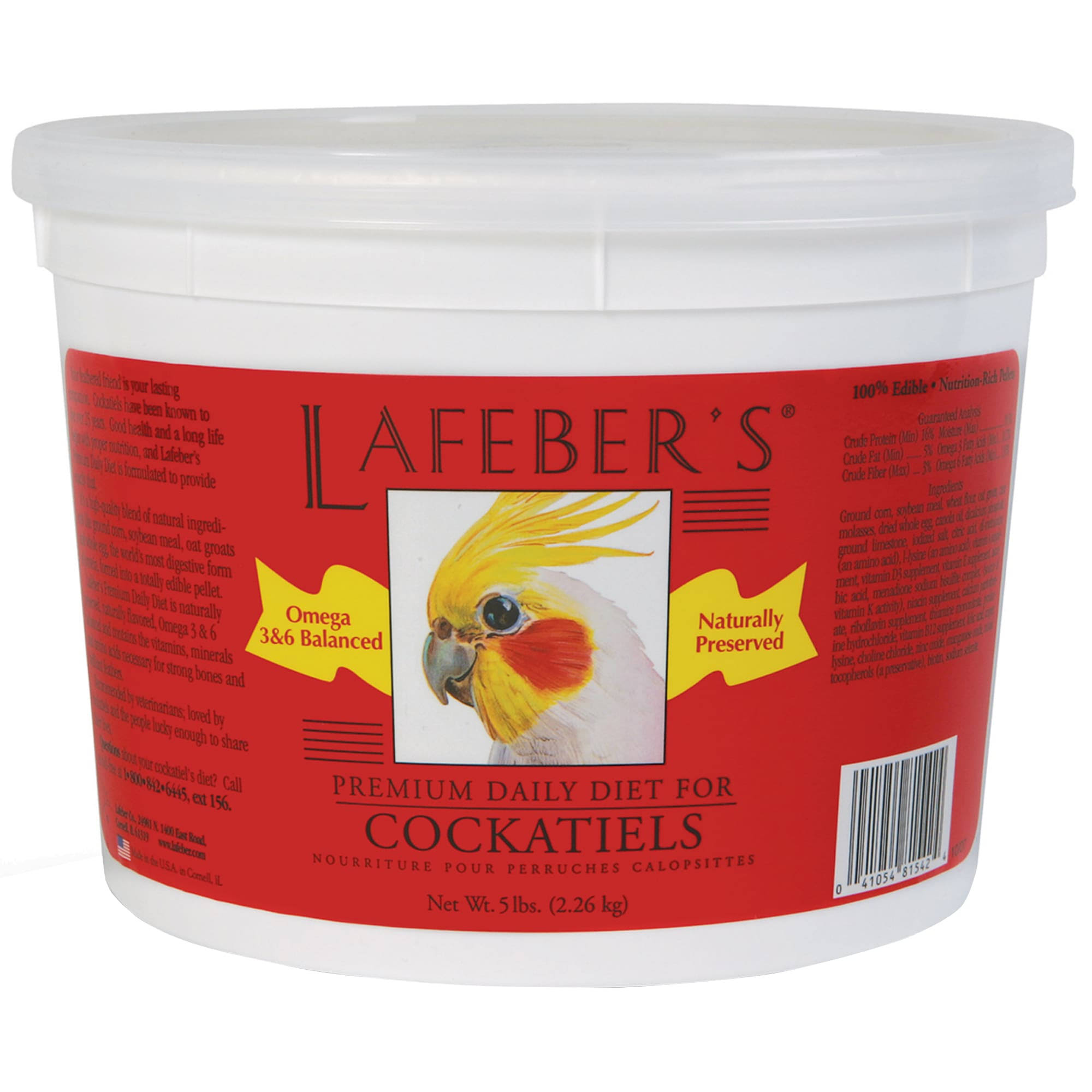 Lafeber's Premium Daily Diet Pellets for Cockatiels