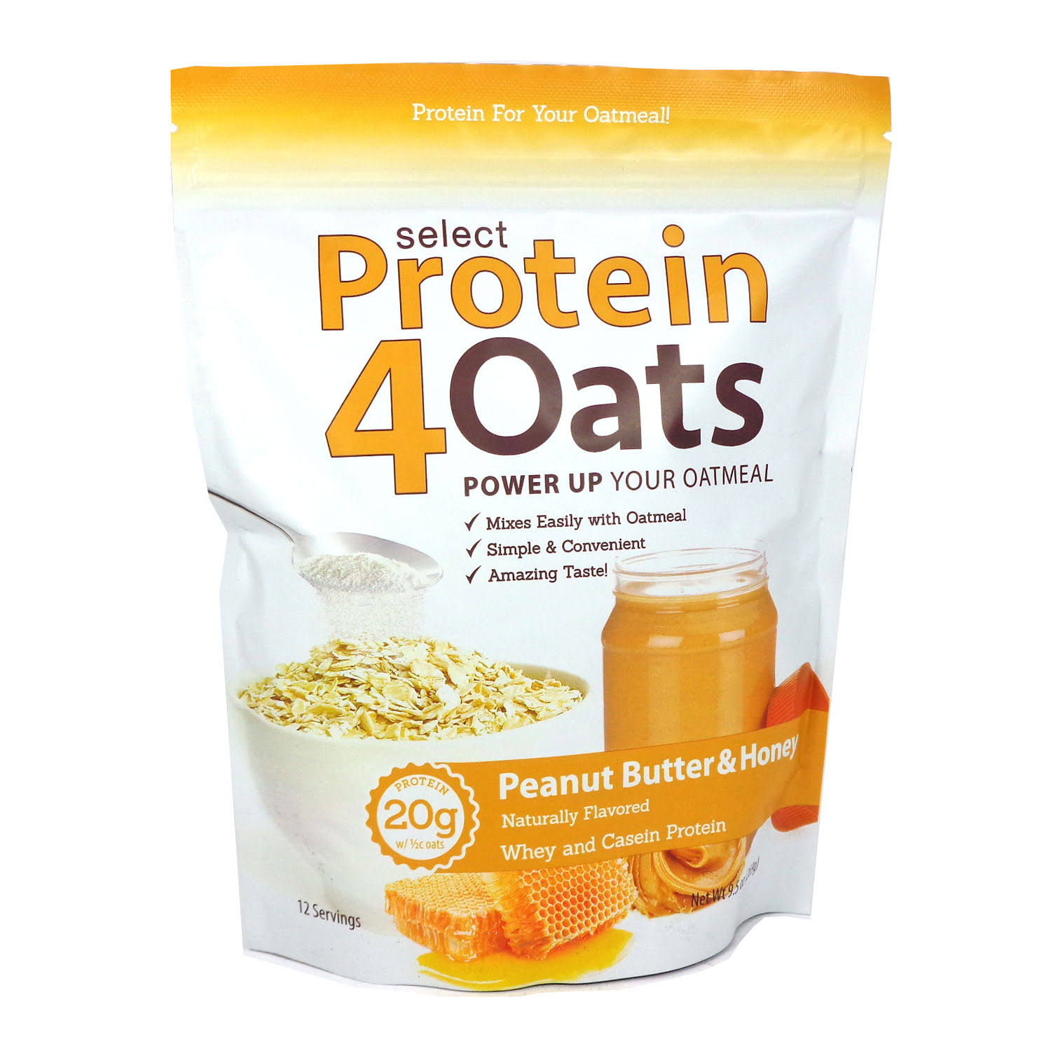 PEScience Select Protein4Oats (12 Servings Peanut Butter & Honey)