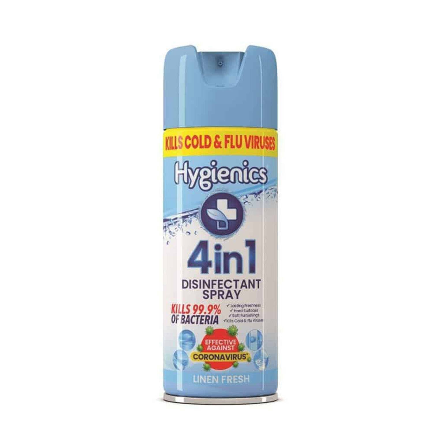 12 x Hygienics Disinfectant Spray Linen 400ml