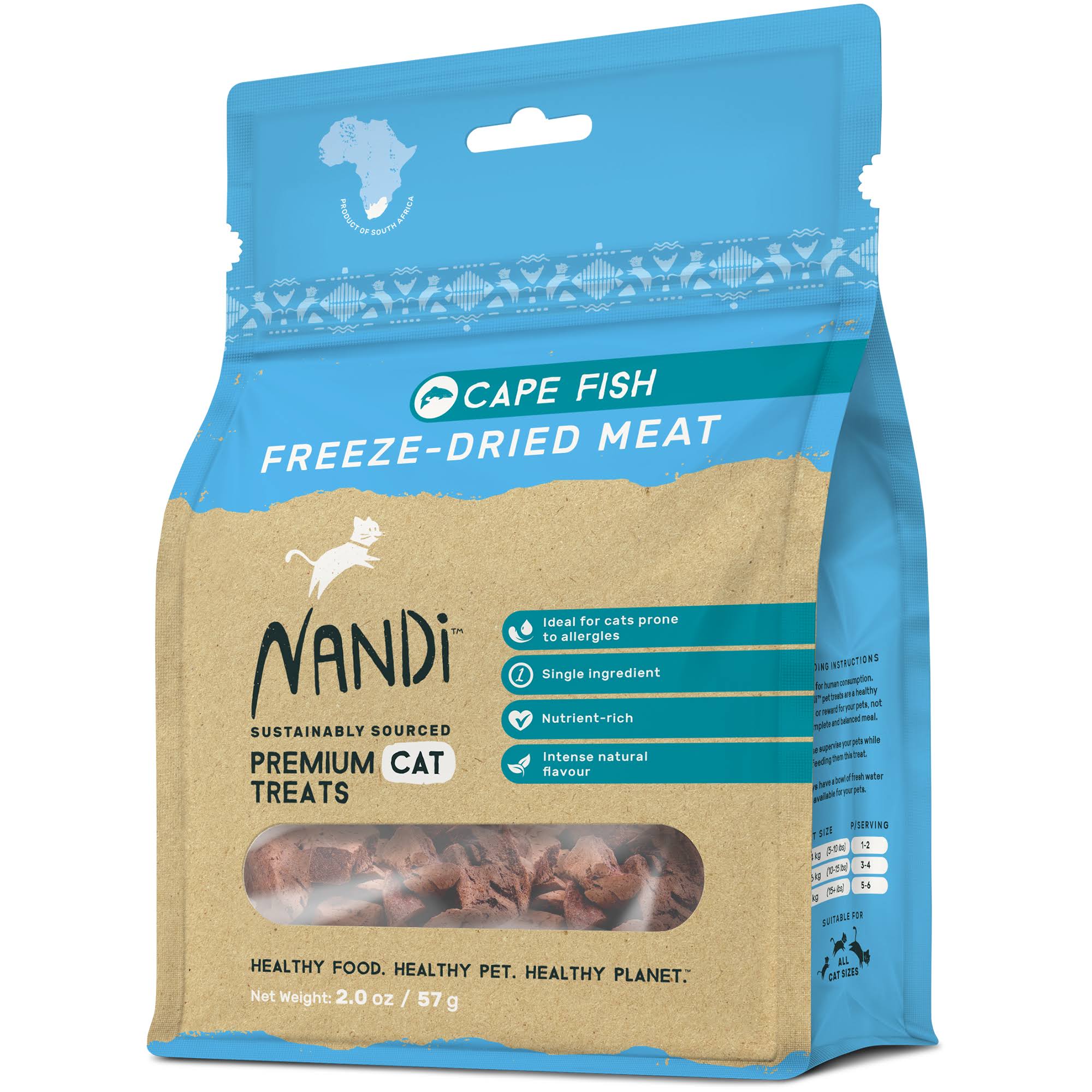 Nandi Freeze Dried Single Ingredient Cat Treats - 57g
