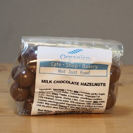 Organico Milk Chocolate Hazelnuts (100g)|Organico