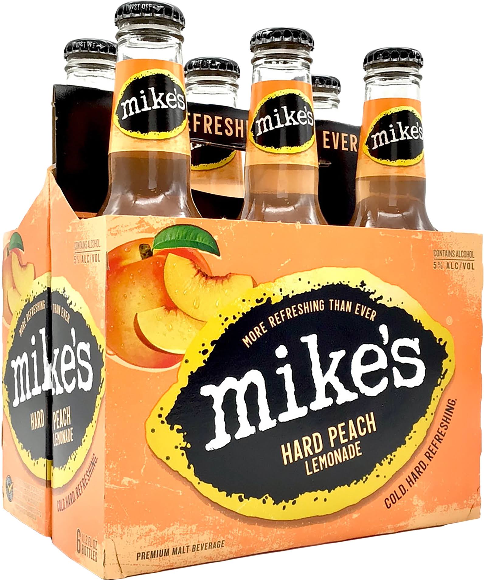 Mike's Hard Peach Lemonade - 11.2 oz, 6 pack