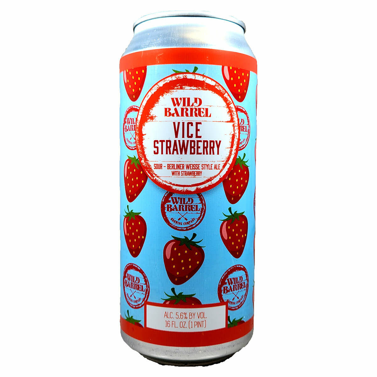Wild Barrel San Diego Vice with Strawberry - 16oz Can