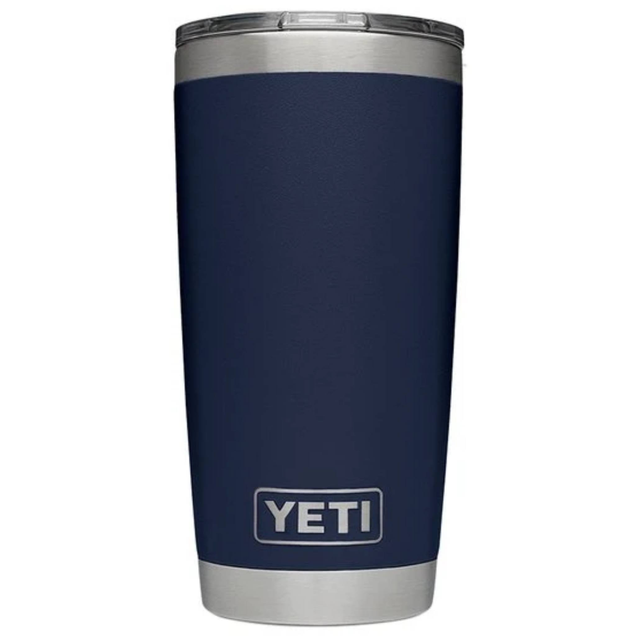 Yeti Rambler Vacuum Insulated Tumbler - with MagSlider Lid, Navy, 20oz Stainless Steel