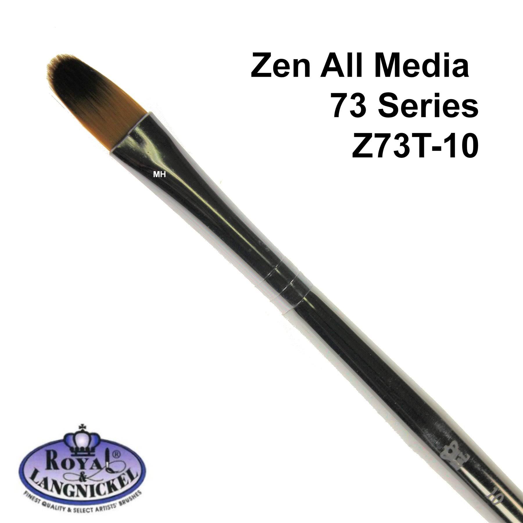 Royal and Langnickel Zen 73 All Media Synthetic Brushes - Size 10