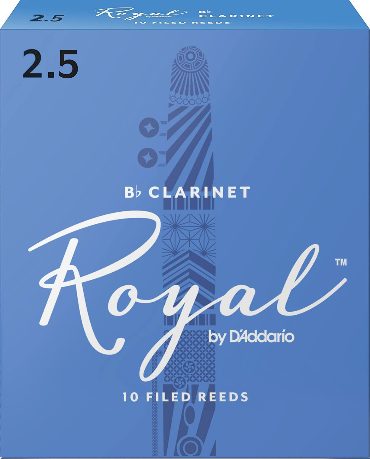 Rico Royal Bb Clarinet Reeds - 10 Reeds