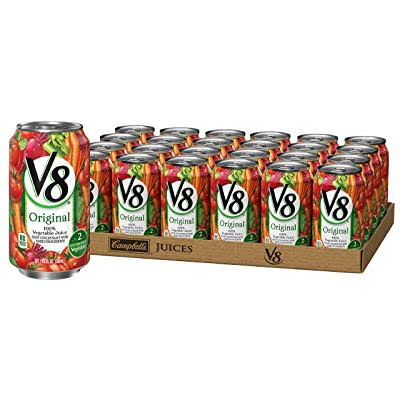 V8 Original 100% Vegetable Juice, 11.5 oz. Can Pack of 24
