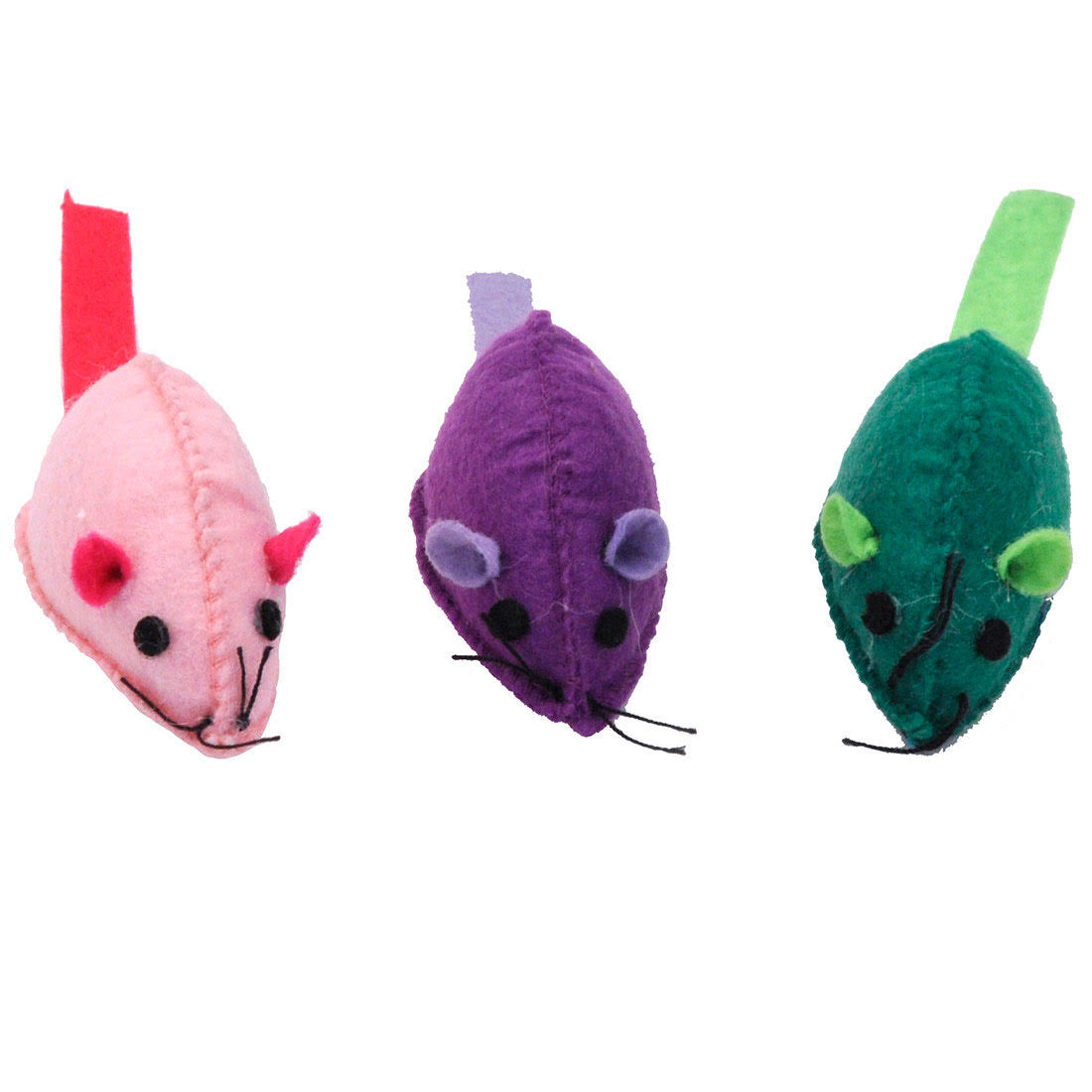Turbo Felt Mice Cat Toy, Assorted Colors