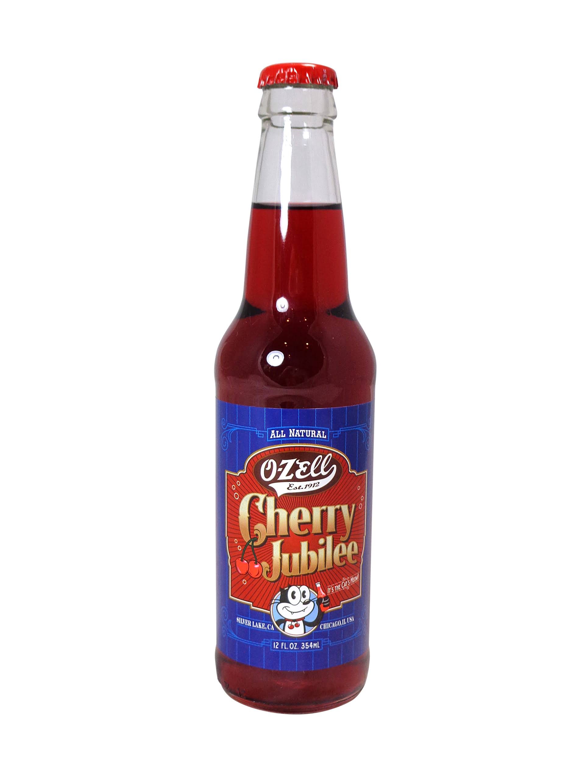 O-Zell Cherry Jubilee Soda 12 oz Bottle