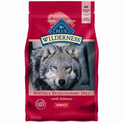 Blue Buffalo Wilderness Adult Dry Dog Food - Salmon Recipe, 4lb