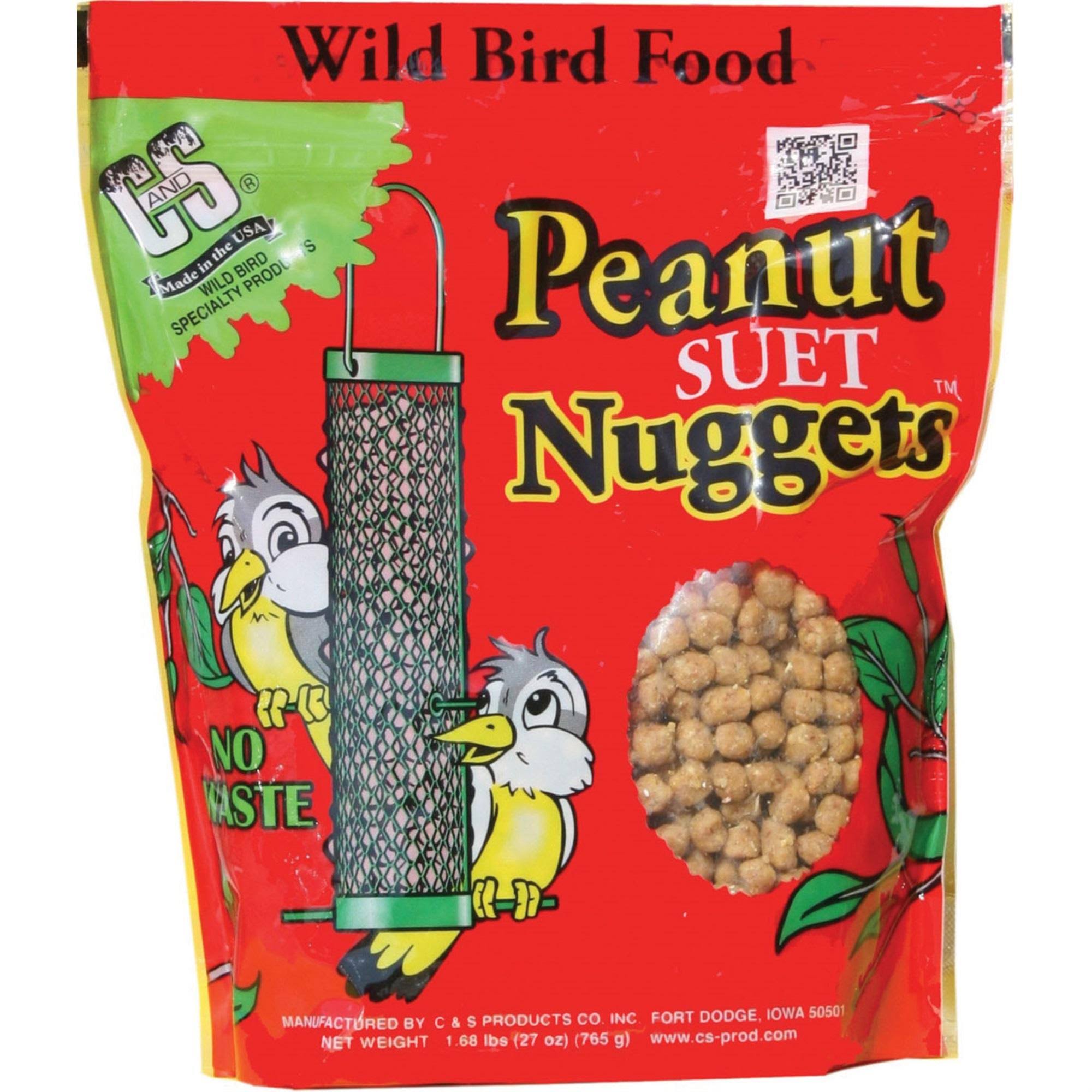 C & S Products Suet Nuggets Wild Bird Food - Peanut, 1.7lbs