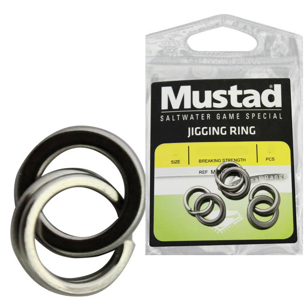 Mustad Stainless Steel Jigging Rings Size 6 66lb/30Kilo 6pcs/Pkt for Fishing Lures