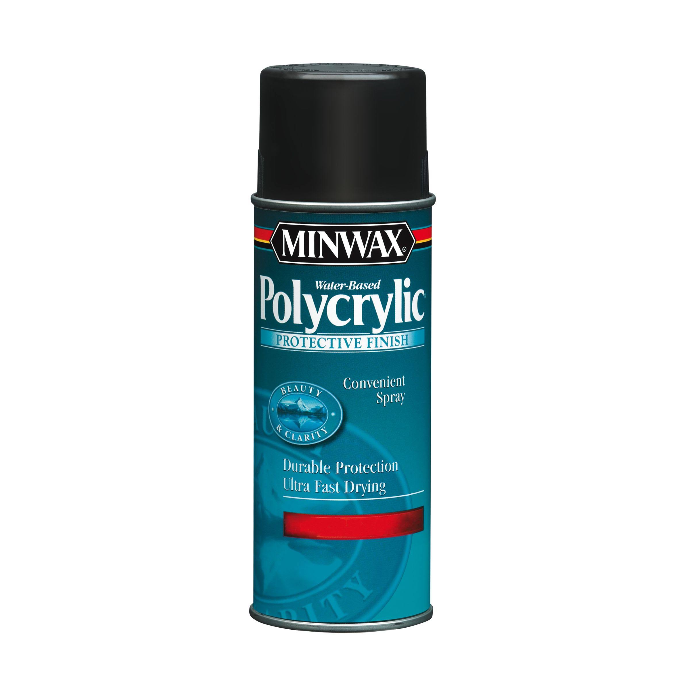 Minwax Polycrylic Water-Based Spray - Clear Satin, 11.5oz