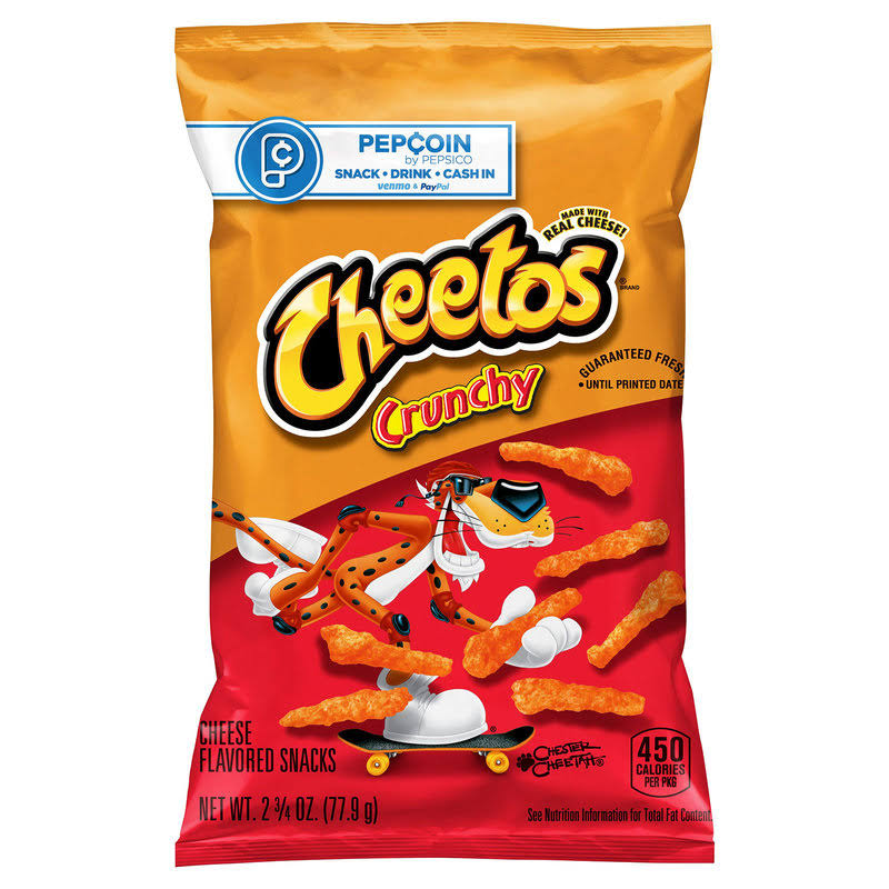 Cheetos Cheese Flavored Snacks, Crunchy - 2.75 oz