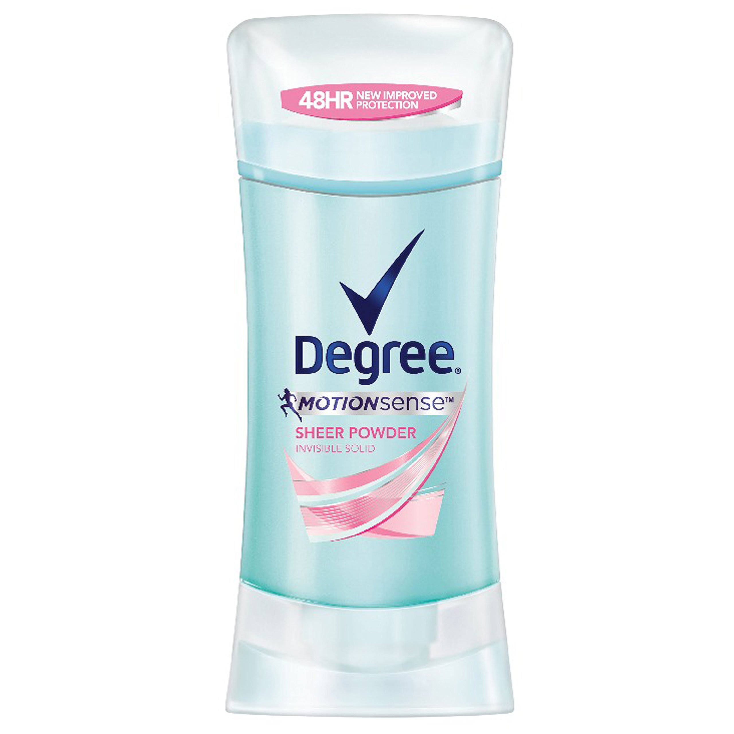 Degree Motion Sense Sheer Powder Anti Perspirant and Deodorant - 2.6oz