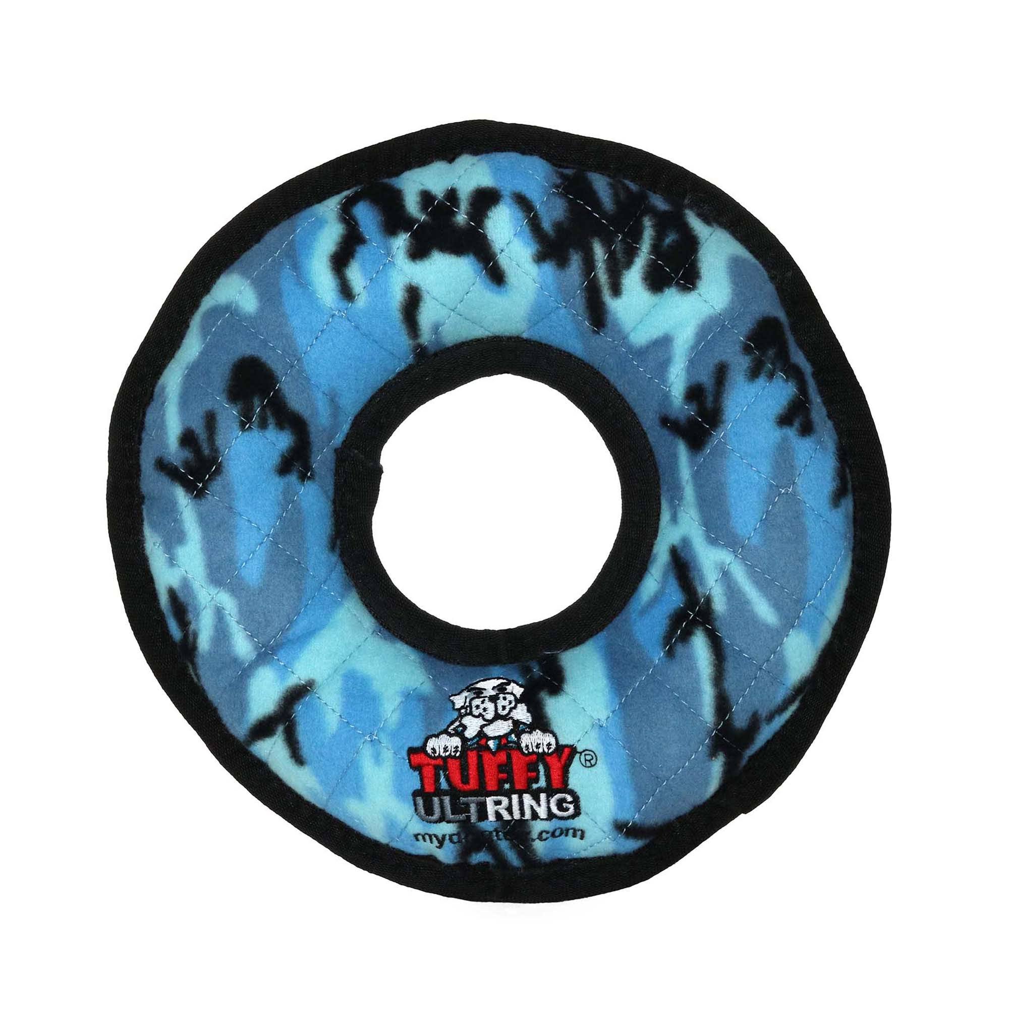 Tuffy's Pet Products Ultimate Ring Dog Toy - Blue Camouflage
