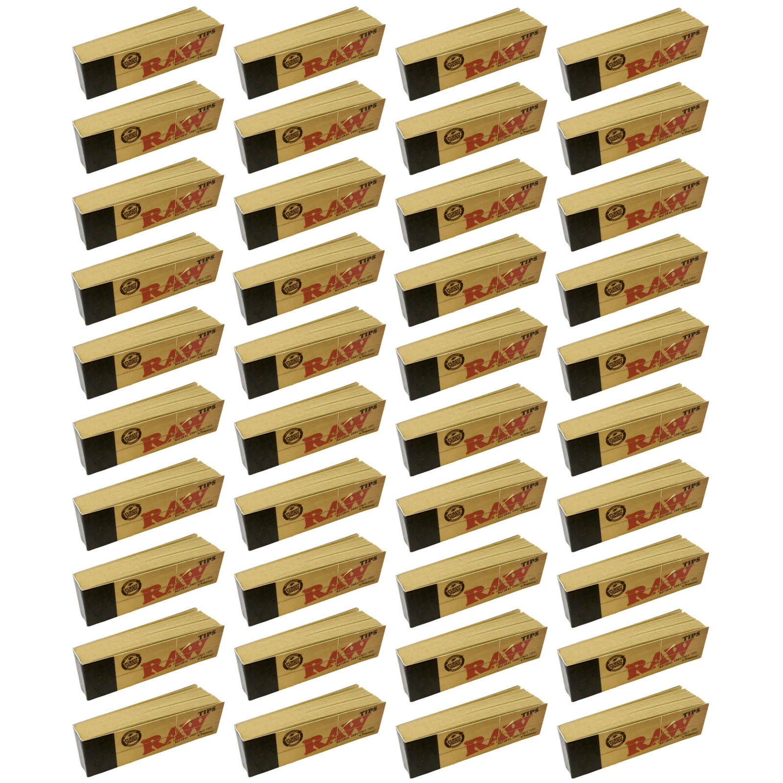 Raw Natural Rolling Paper Tips - 100pcs