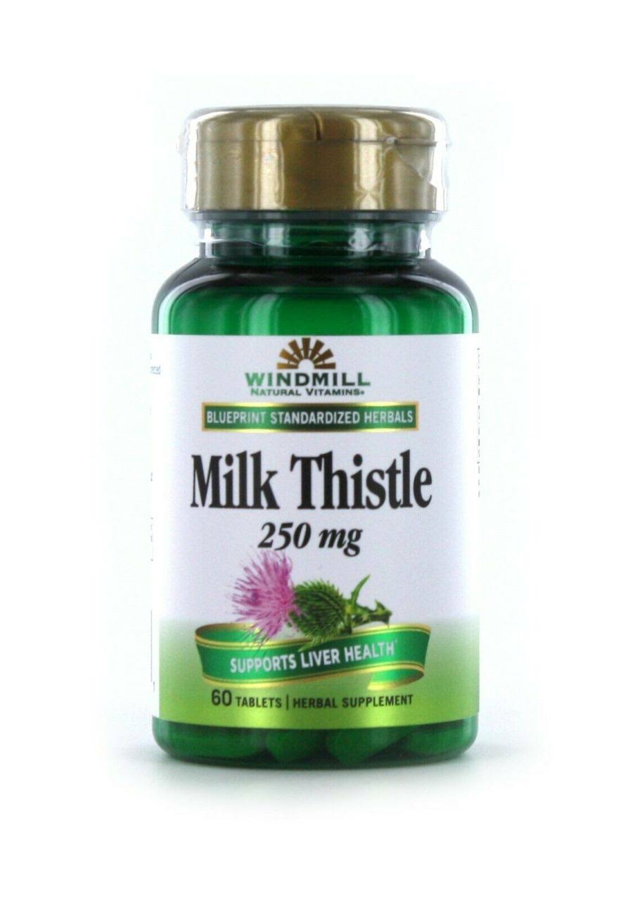 Windmill Milk Thistle 250 mg 60 Counts Supports Liver Health