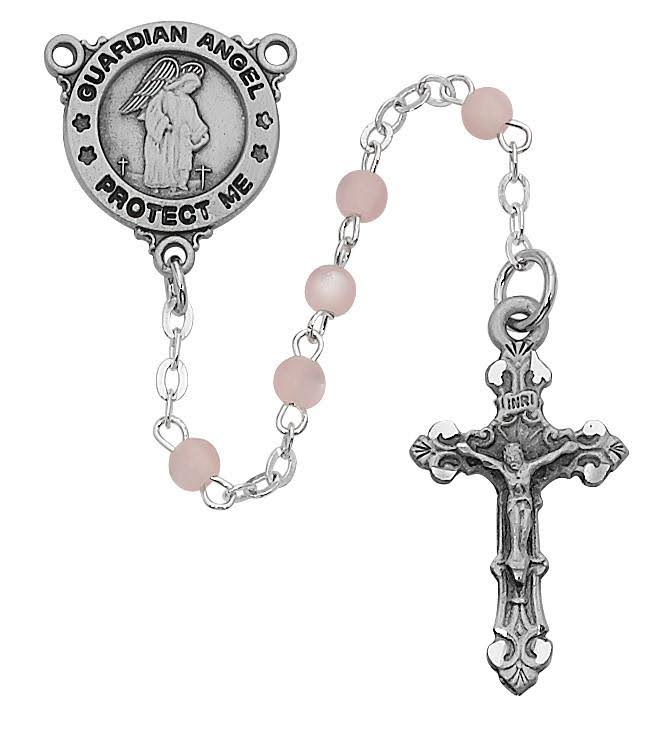 Guardian Angel Rosary - Pink