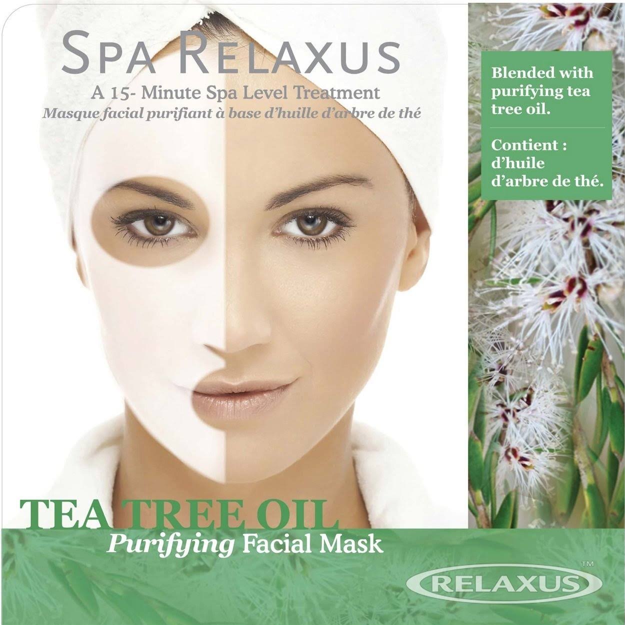 Spa Relaxus Facial Mask. Spa Level Treatment: Tea Tree Oil (2 units in