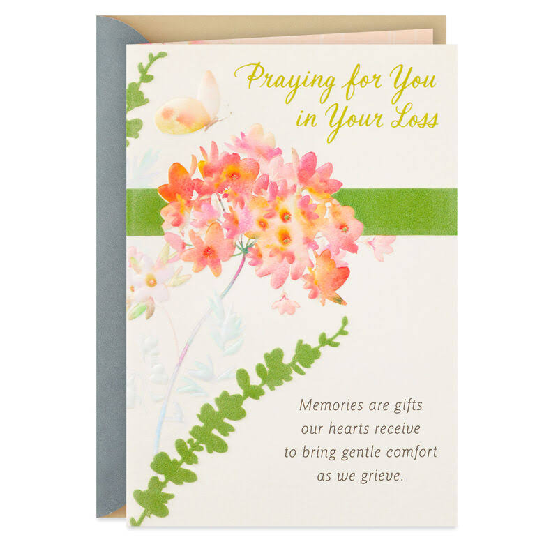 Hallmark Sympathy Card, Memories Are Gifts Religious Sympathy Card