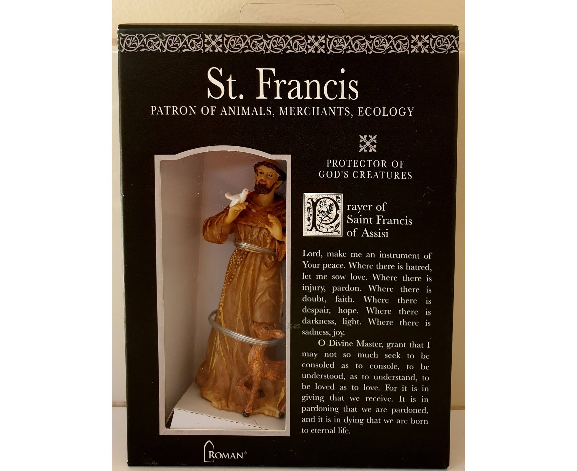 Roman Inc ST Francis of Assisi Patron of Animals 50272 - AfterPay & zipPay Available