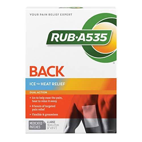 Rub A535 Dual Action Back Patch - 4" x 8.25", 4 Patches