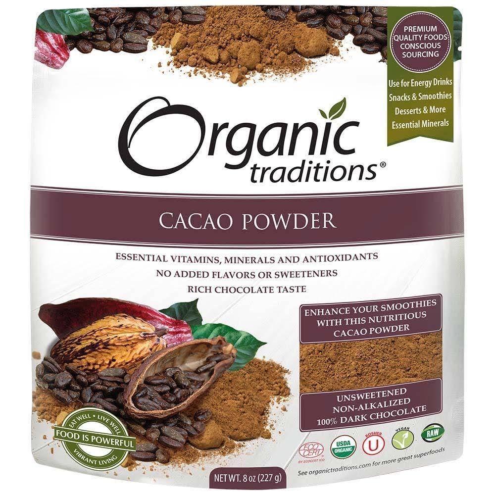 Organic Traditions Cacao Powder 8 oz